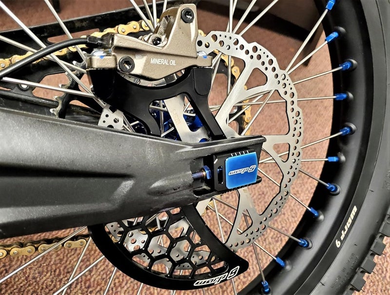 Warp 9 220mm Rear Brake Rotor Guard for E-Motos, Surron Light Bee, E-Ride Pro SS. Must Do upgrade to protect your Brake Rotor, Black. (Surron/E-Ride Pro) - Image 4